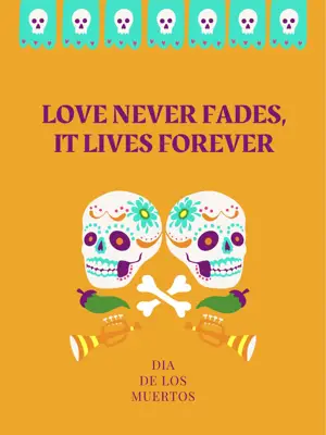 Colorful happy Day of the Dead Instagram post template 
