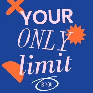 blue orange shapes inspirational quote Instagram post template