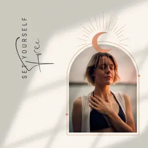 boho chic style woman mindfulness instagram post template