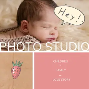 A Baby Laying On Top Of A Blanket Next To A Speech Bubble Facebook Post Template