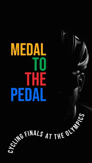 Olympics games 2024 cycling competition instagram story template 