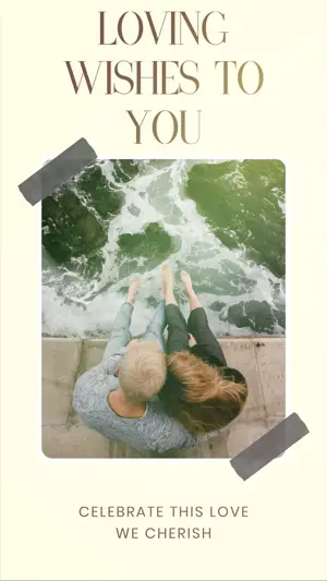 CELEBRATE THIS LOVE WE CHERISH golden hour Story template
