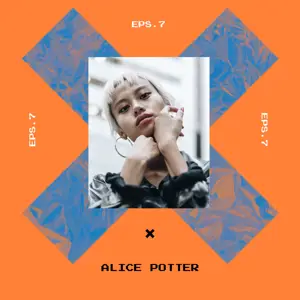 A Photo Of A Woman With Her Hand On Her Chin Podcast Template