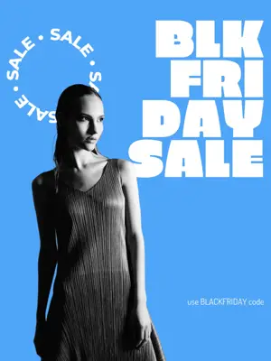 Black Friday sale blue and white instagram post