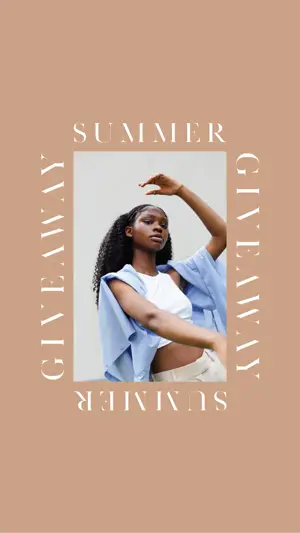 summer giveaway instagram story template