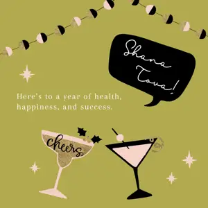 Happy shana tova greetings instagram post English template 