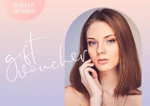 gift card voucher makeup template 