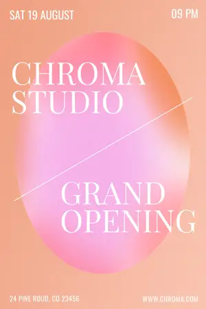 gradient event invitation template