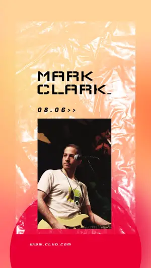 A Man Playing A Guitar In Front Of A Microphone Nylon Story Template