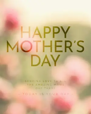 Floral background Mother'S Day greeting card template