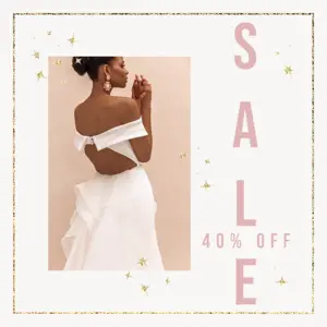 Gold luxury fashion sale Instagram post template 