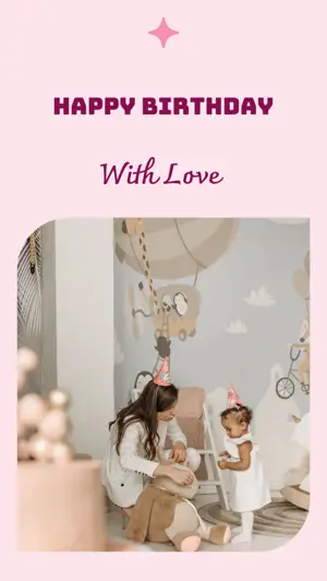 With Love blossom festival Story template