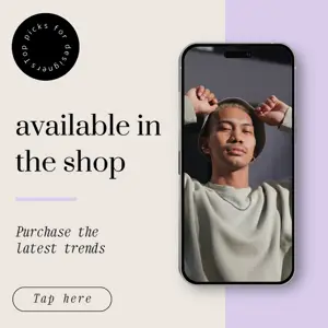 ‏Purple and White Modern ‏Marketing Service Instagram ‏Ad Post 