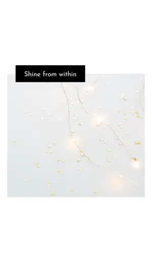 A White Background With Stars On It And The Words Shine From Within Simple Story Template