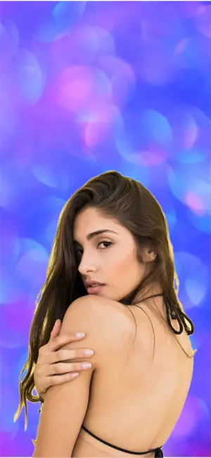 Contact cover blue Gradient profile portrait template