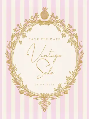 Vintage floral frame invitation Rococo 2025 trends template