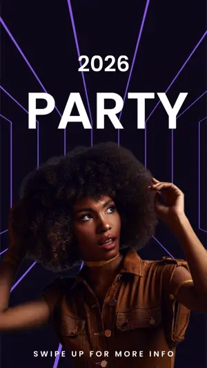 magic party mockup dark background Instagram story template