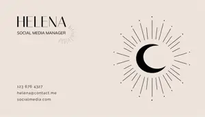 A Business Card For A Social Media Manager Business Card Template