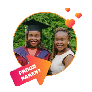 Proud Parent Graduation Mother And Daughter Whatsapp Sticker Template