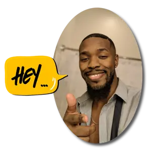 A Man With A Speech Bubble Above His Head Whatsapp Sticker Template