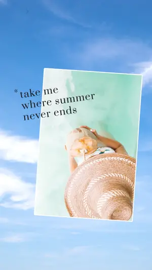 summer vacation instagram story template