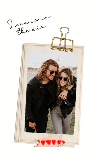 A hugging Couple Valentine Love Story Template