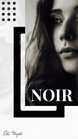 A Black And White Photo Of A Woman'S Face Film Noir Template