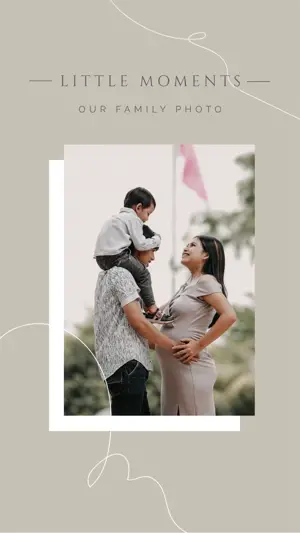 Asian family day bright Instagram story template