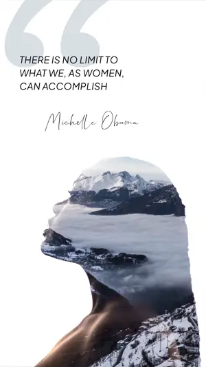  Michelle Obama feminist quote Women’s Day Template