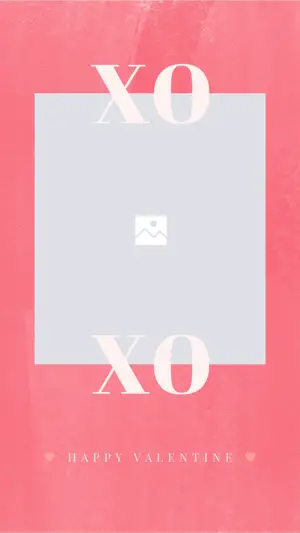 valentine love frame instagram story template