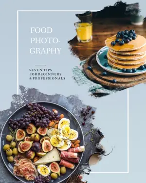 A Plate Of Food On A Table Next To A Plate Of Pancakes Foodie Template
