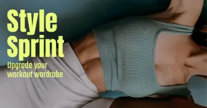 Workout activewear facebook ad template