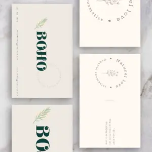 Marble Business Card Design Mockup Instagram Post