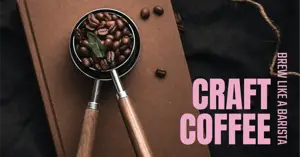 Craft coffee facebook ad template