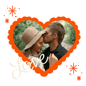 A Picture Of A Man And A Woman In Love Love Stickers Template