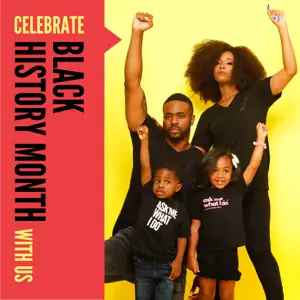 Black history month family photo instagram post template 