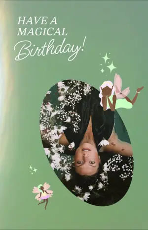 Have A Magical Birthday Fairies And Fairy Dust Whatsapp Sticker Template