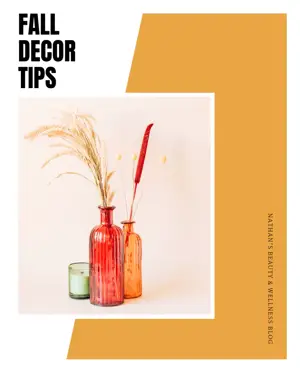 A Couple Of Vases That Are Sitting On A Table Fall Post Template