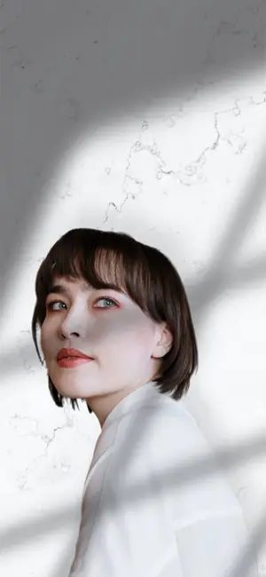 bright Contact cover profile portrait template