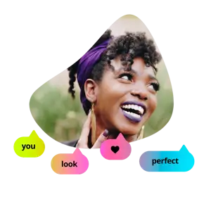 Woman You Look Perfect Whatsapp Sticker Template