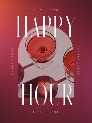happy hour drinks cherry coded 2025 trend template