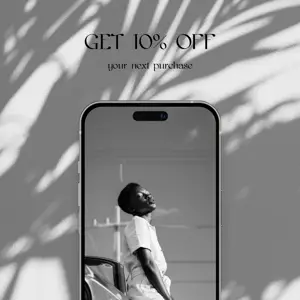 Grey Shades Discount Promo Iphone Mockup