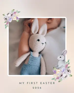 My first holiday Easter template