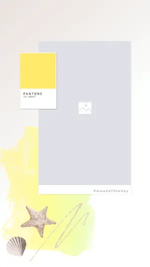 Yellow Pantone Starfish Summer Instagram Story Template 