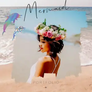 A Woman With A Flower Crown On Her Head Facebook Post Template