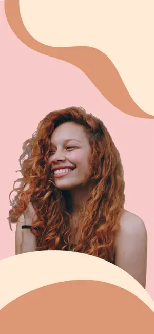 Contact cover profile portrait pastel template