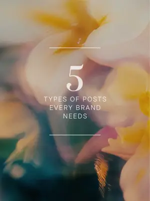 Flora background business marketing Instagram carousel multi pages template