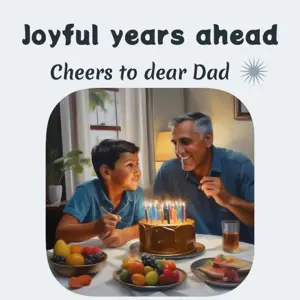 Cheers to dear Dad winter whisper Instagram Post template