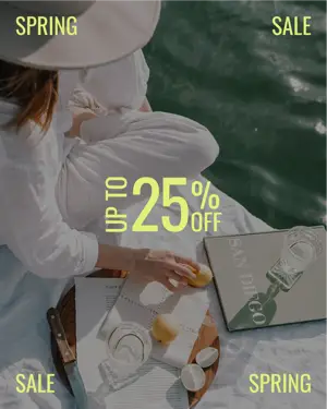 Spring sale photo Instagram post template 