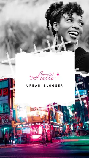 A Black And White Photo Of A Woman Smiling Paper Story Template